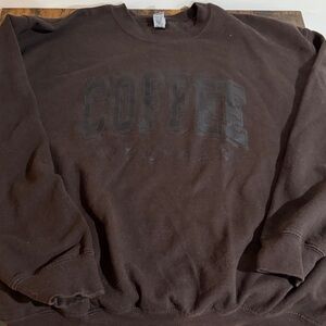 Gildan Women's Coffee Weather Sweatshirt - Dark Brown